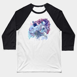 Аquatic mermaid Baseball T-Shirt